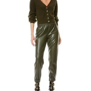 Alice + Olivia Black Pete Classic Jogger Pants